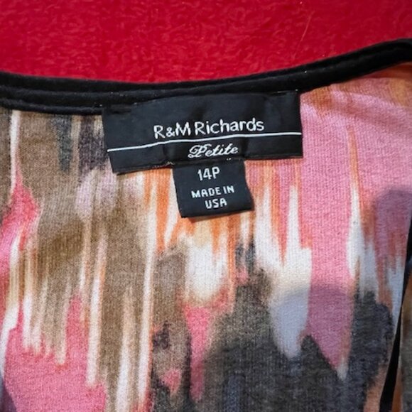 R & M Richards Women’s 2-Piece Evening Set – Size 14P – Beaded Waist - Picture 5 of 8